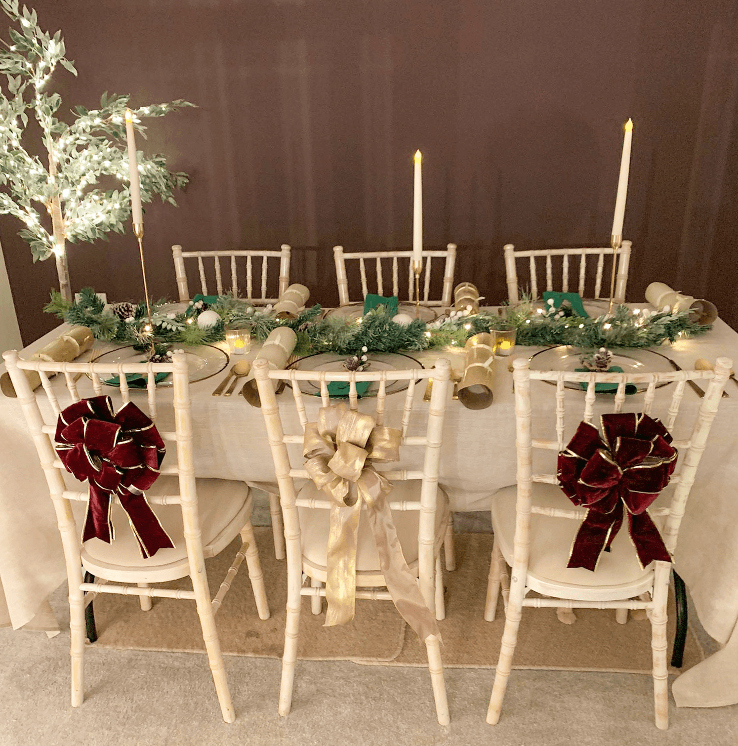 70 x 144 inch White Tablecloth