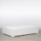 Large Rattan Coffee Table - White