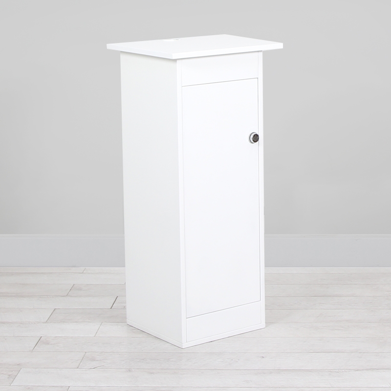 Laptop Plinth Hire 350x350x1000h - White