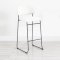 Ski Bar Stool - White