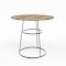 Black Spire Bistro Table - Oak Top