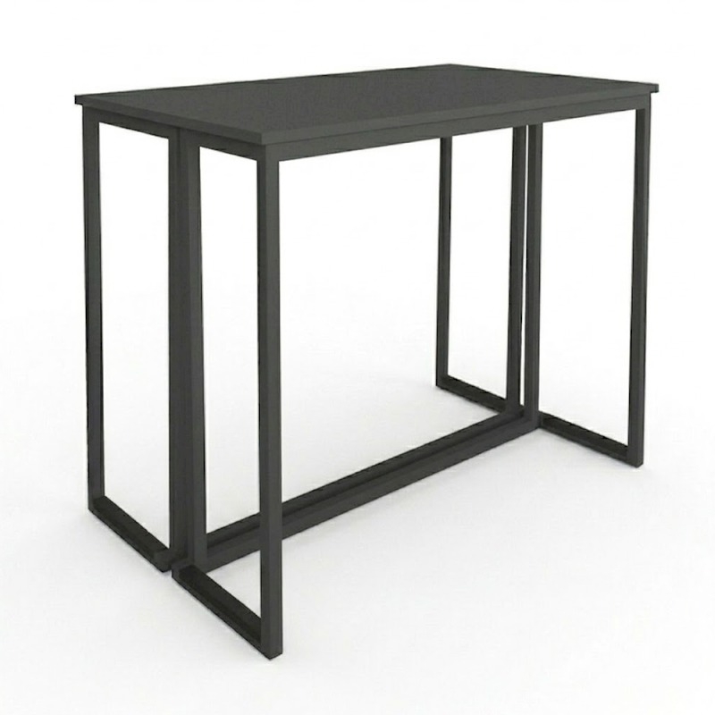 Nevada Double Wall Frame Table 900h - Black