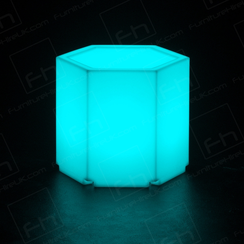 LED Colour-Changing Hexagonal Table