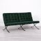 Barcelona Style Sofa - Green Velvet (available from 1st June)