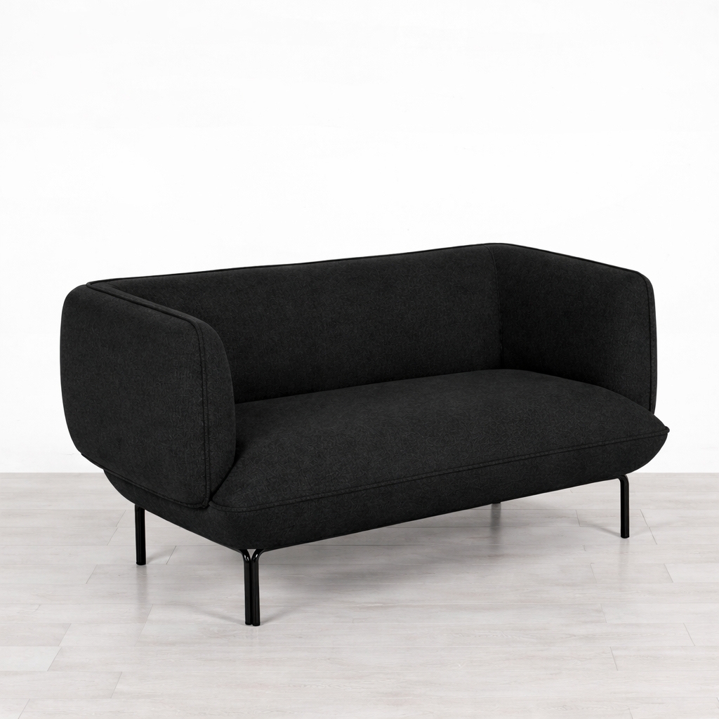 2 Seater Dove Sofa - Black (available from 5th July)
