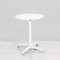 600mm White Round Bistro Table - White Frame