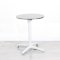 600mm Chrome Round Bistro Table - White Frame