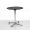 700mm Black Round Bistro Table - Chrome Frame