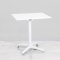 700mm White Square Bistro Table - White Frame