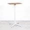 600mm Wooden Square Poseur Table - White Frame