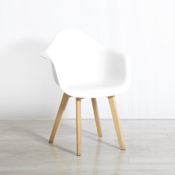 White Modular Esme Chair with Arms