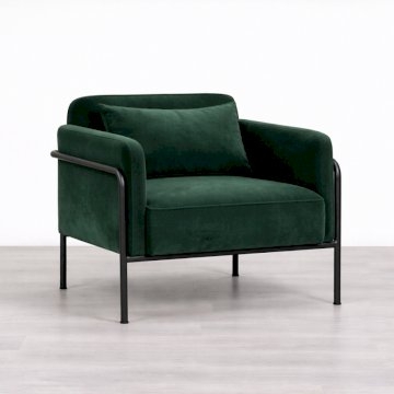 Seal Armchair - Green Velvet