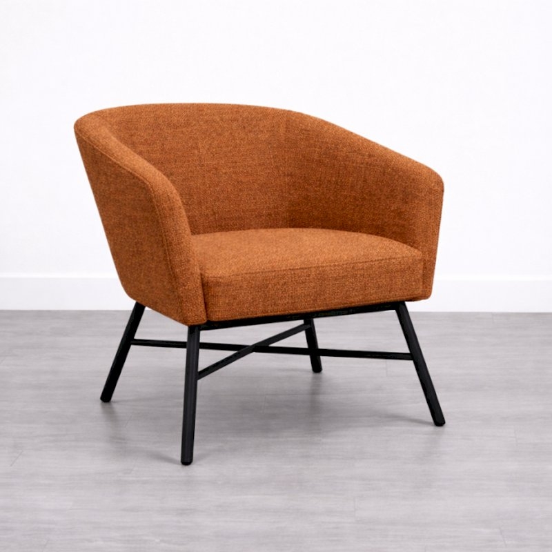 Hampton Armchair - Burnt Orange
