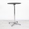 700mm Black Round Poseur Table - Chrome Frame