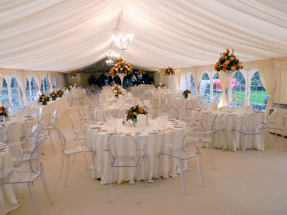 Ghost Victoria Chairs & Marquee Set Up