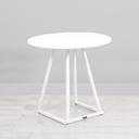 Dallas Round Bistro Table - White