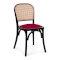 Cane Back Chair - Red Pad