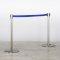 Chrome Stretch Barrier - Blue Webbing