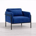 Seal Armchair - Blue Velvet