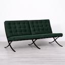 Barcelona Style Sofa - Green Velvet (available from 5th July)