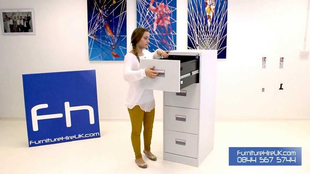 4 Drawer Filing Cabinet Demo - Furniture Hire UK