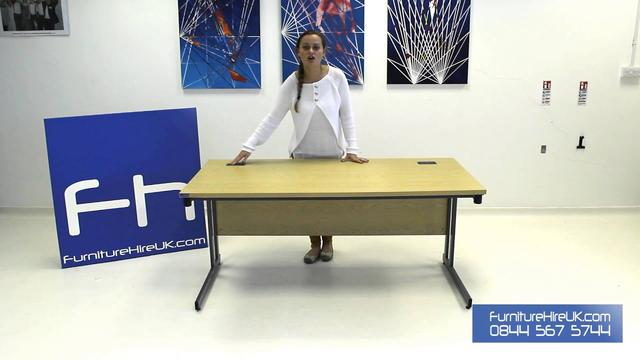 1600mm Folding Leg Straight Desk Demo - Furniture Hire UK