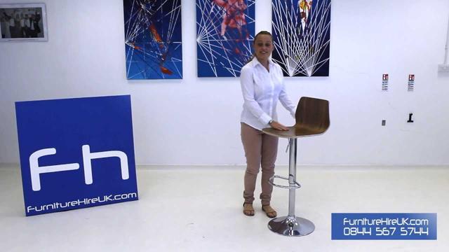 Walnut Stool Demo - Furniture Hire UK