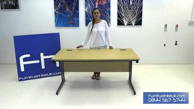 1500mm Folding Leg Straight Desk Demo - Furniture Hire UK