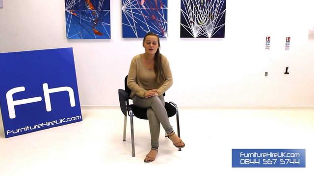 Black Lecture Chair Demo - Furniture Hire UK