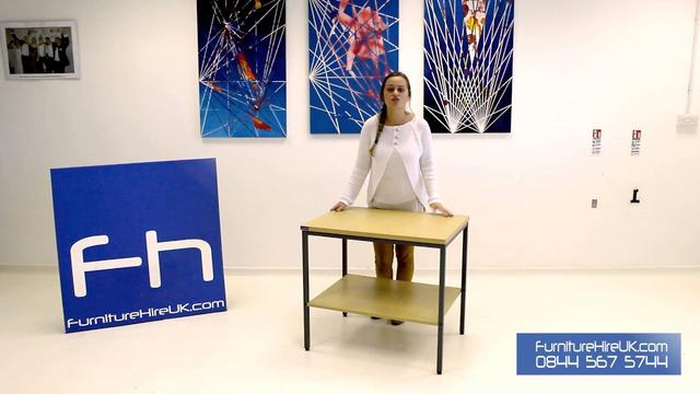 Desk End Printer Stand Demo - Furniture Hire UK