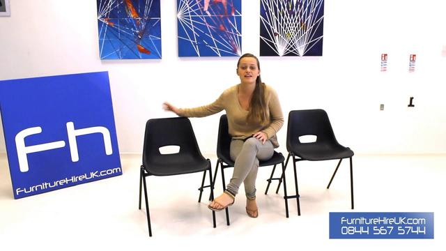 Black Polyprop Chair Demo - Furniture Hire UK