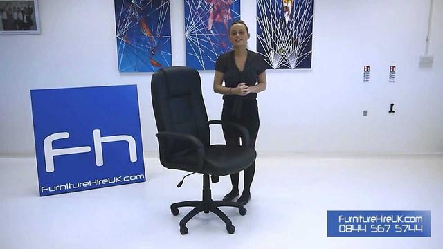 Leather Executive Chair Demo - Furniture Hire UK