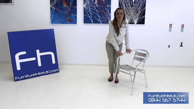 Chrome Bistro Chair Demo - Furniture Hire UK
