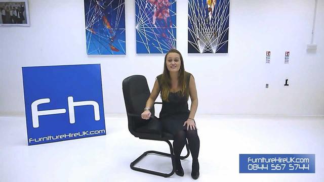 Leather Cantilever Chair Demo - Furniture Hire UK