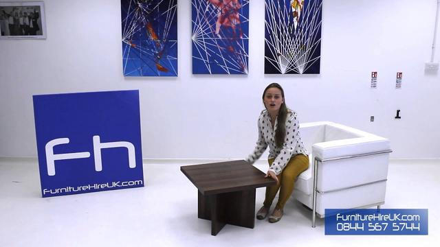Walnut Coffee Table Demo - Furniture Hire UK