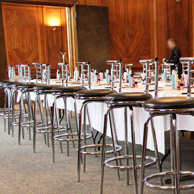 Beauty Event https://d1hcs5uofxldvl.cloudfront.net/furniture-hire-uk/article_additional/beauty-event-3/beauty-event-3.jpg - Our high back stools awaiting models.