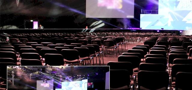 Catwalk Shows https://d1hcs5uofxldvl.cloudfront.net/furniture-hire-uk/article_additional/chair-hire-and-catwalk-shows9/chair-hire-and-catwalk-shows9-740x350.jpg - Black conference chairs blend into the venue.