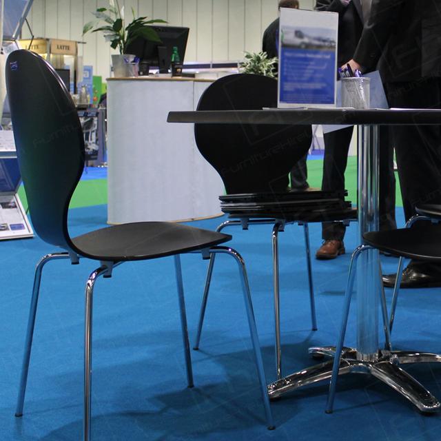 Exhibitions with Furniture Hire UK https://d1hcs5uofxldvl.cloudfront.net/furniture-hire-uk/article_additional/exhibitions-and-furniture-hire3/exhibitions-and-furniture-hire3.jpg - Sit in style via our black Keeler chairs.