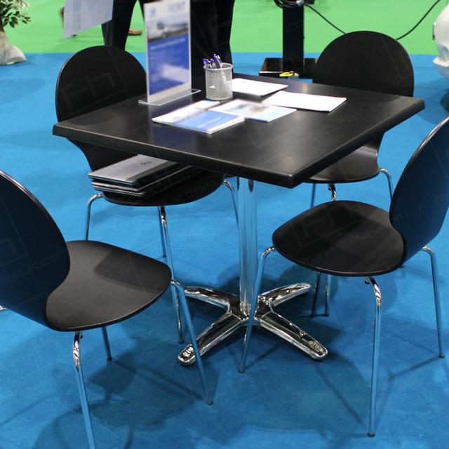 Exhibitions with Furniture Hire UK https://d1hcs5uofxldvl.cloudfront.net/furniture-hire-uk/article_additional/exhibitions-and-furniture-hire4/exhibitions-and-furniture-hire4.jpg - Super smart black Keeler chairs & bistro tables