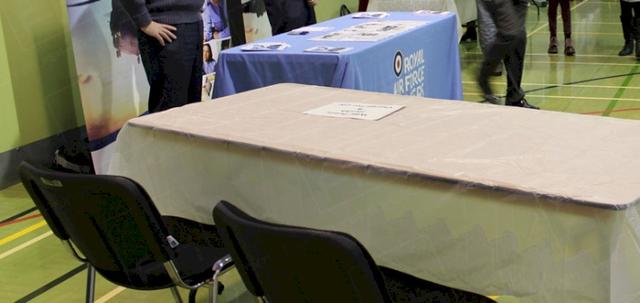 Host a Job Fair https://d1hcs5uofxldvl.cloudfront.net/furniture-hire-uk/article_additional/job-fair4/job-fair4-740x350.jpg - Representatives from all industries present.