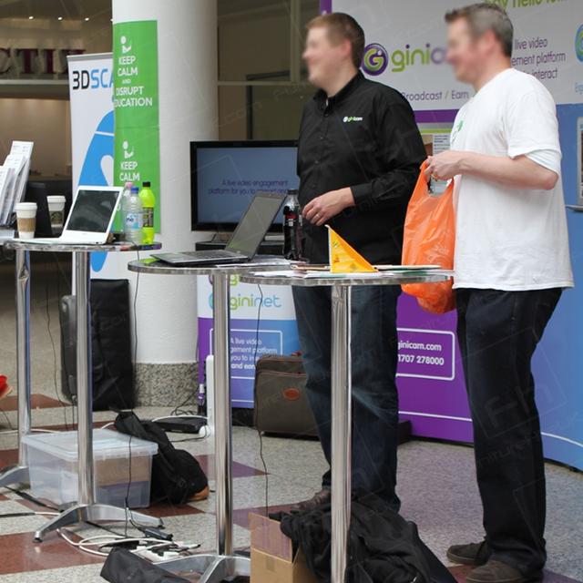 Roadshow https://d1hcs5uofxldvl.cloudfront.net/furniture-hire-uk/article_additional/strike-a-pose-roadshow4/strike-a-pose-roadshow4.jpg - Poseur tables for displays & lunch!