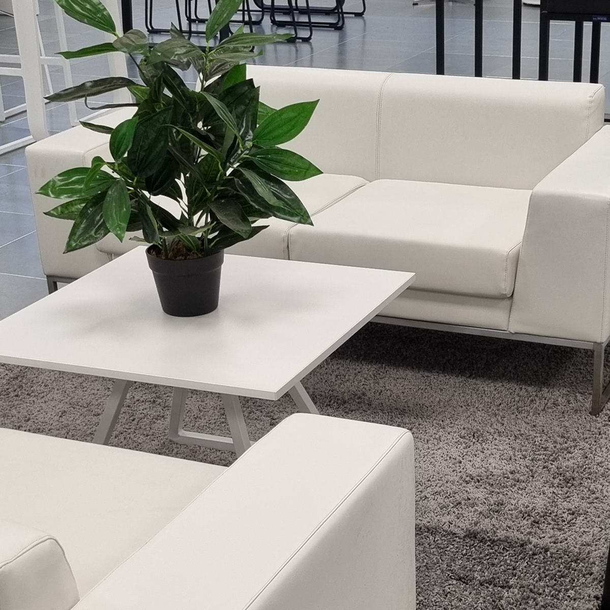 Dallas Square Coffee Table - White