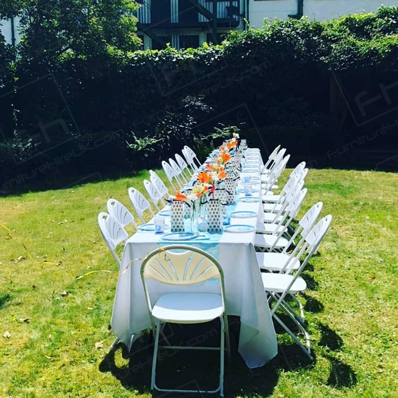 70 x 144 inch White Tablecloth