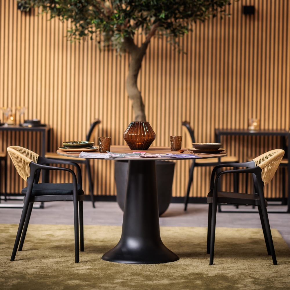 Black Loop Stacking Chair