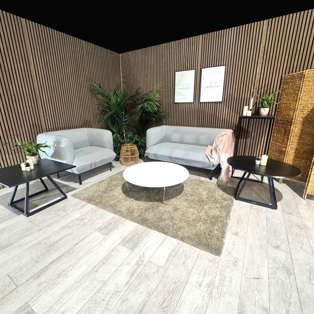 Dove Soft Seating with Dallas and Conic Tables