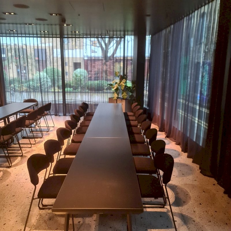 Utah Double Bistro Table - Black Base Black Top