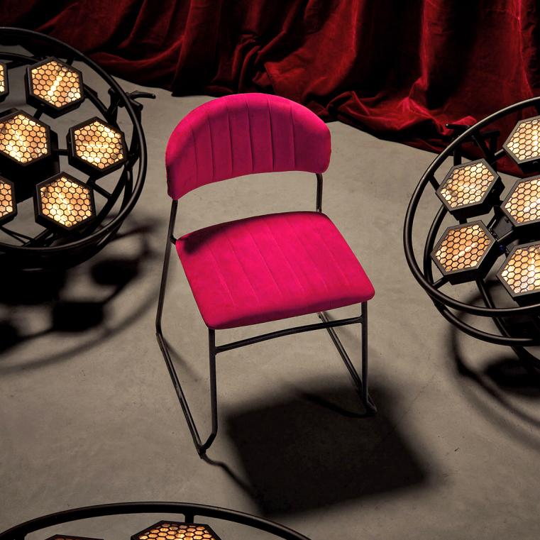 Introducing the Red Velvet Ski Chair