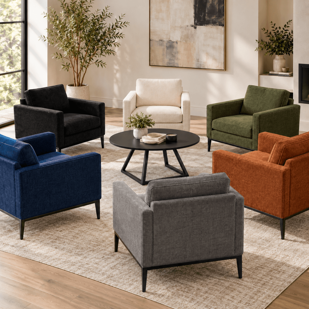 Sandhurst Armchairs with Coffee Table
