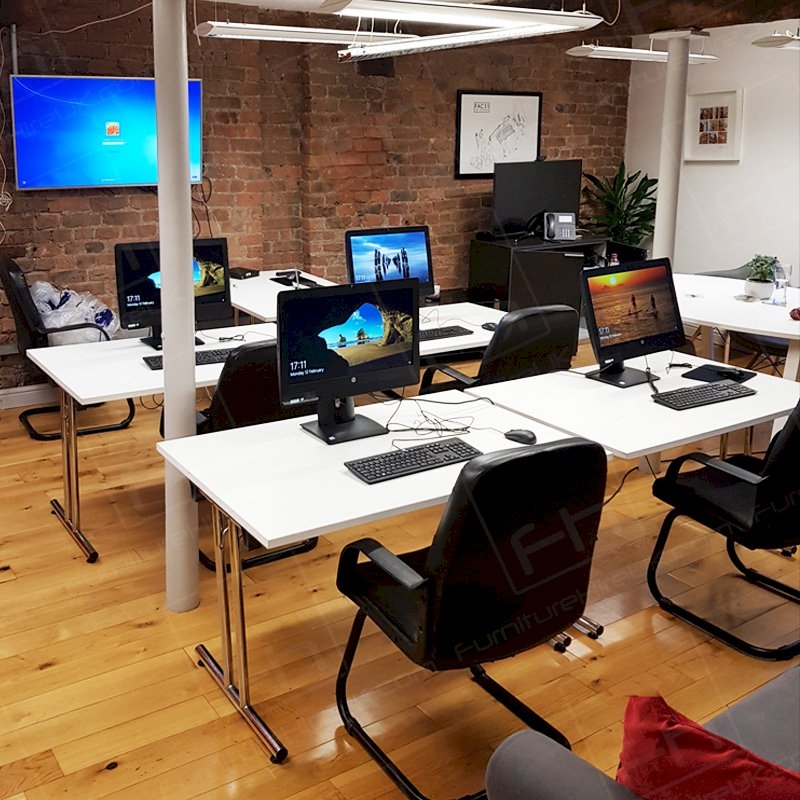 1200 x 750mm White Modular Table