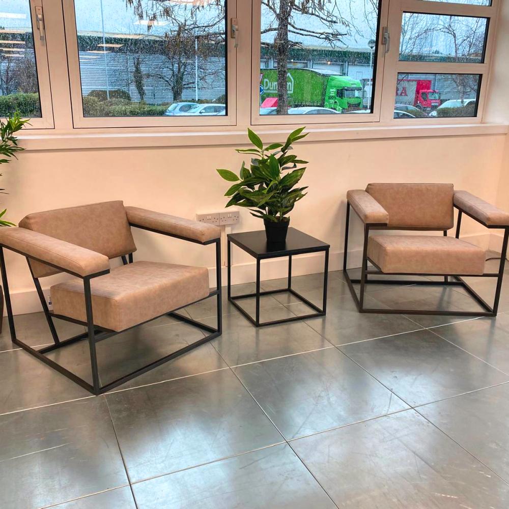 Winning Armchairs in Tan 1